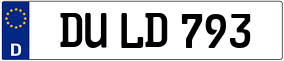 Truck License Plate